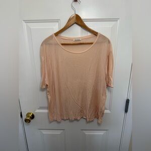 Women’s Acne Studios Pink Wonder Ten T Shirt Small Flowy Casual Quiet Luxury